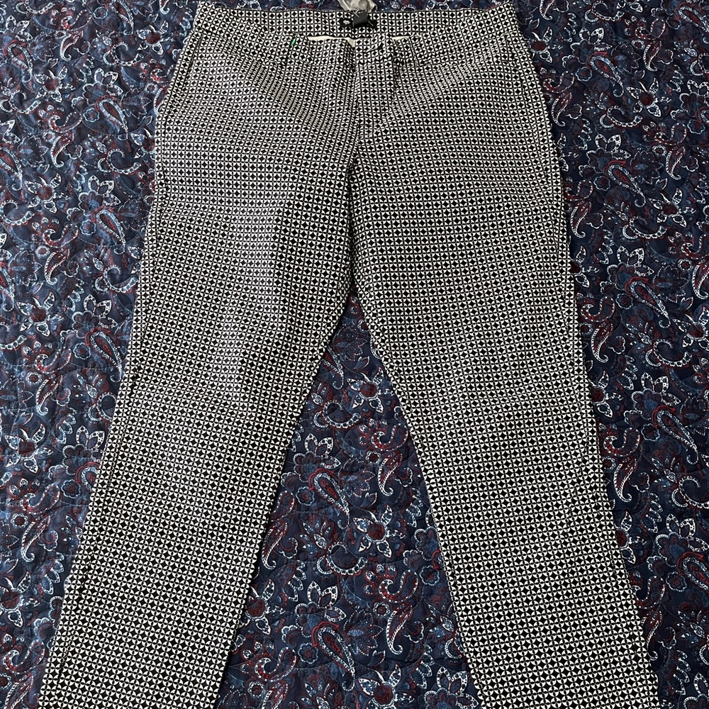 GAP Women’s Navy/White Slim city pant size 8 NWT
